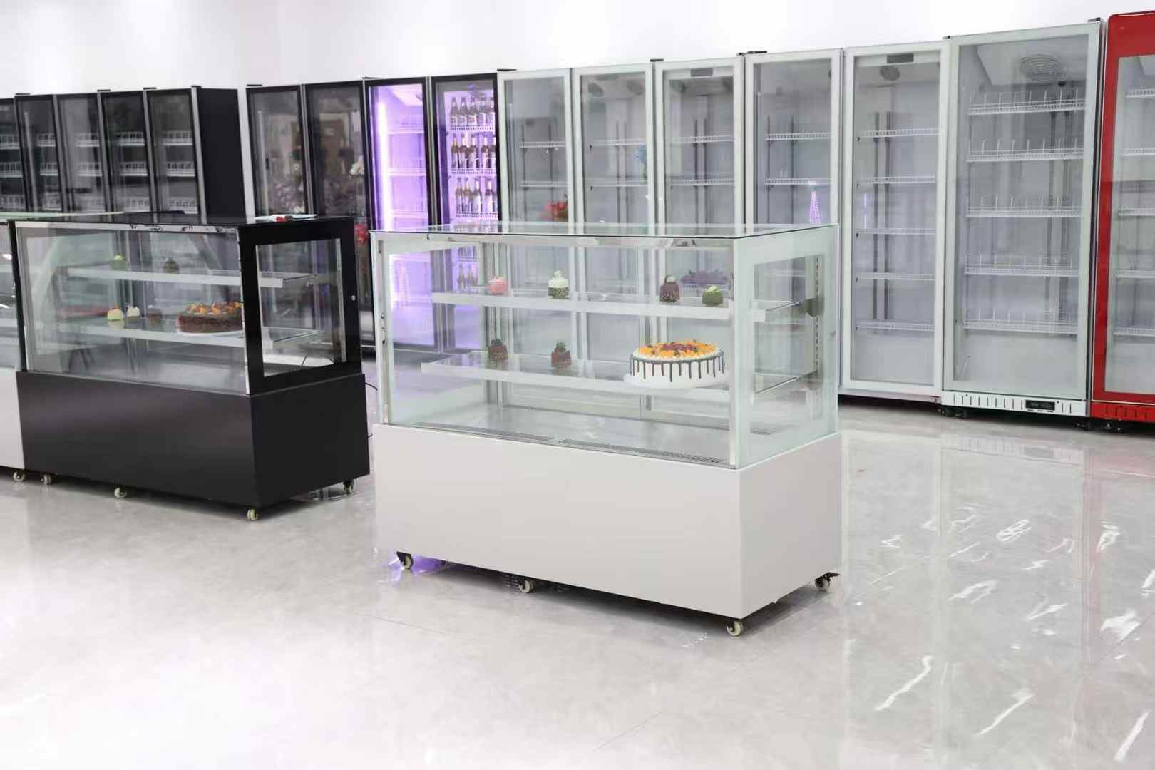 Xianke showroom with commercial display refrigerators